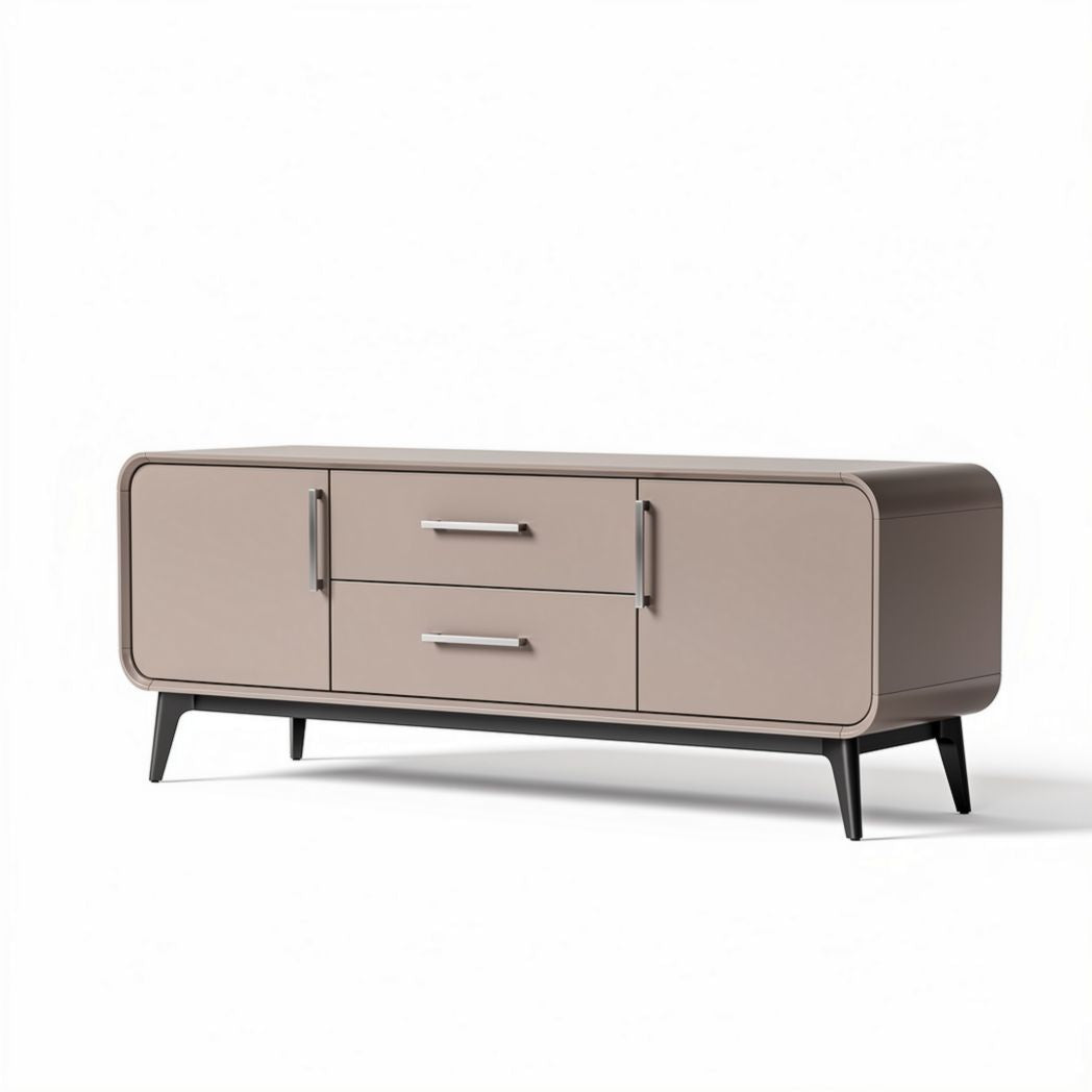 Meuble de rangement en mélamine beige avec tiroirs 120 x 40 x 50cm